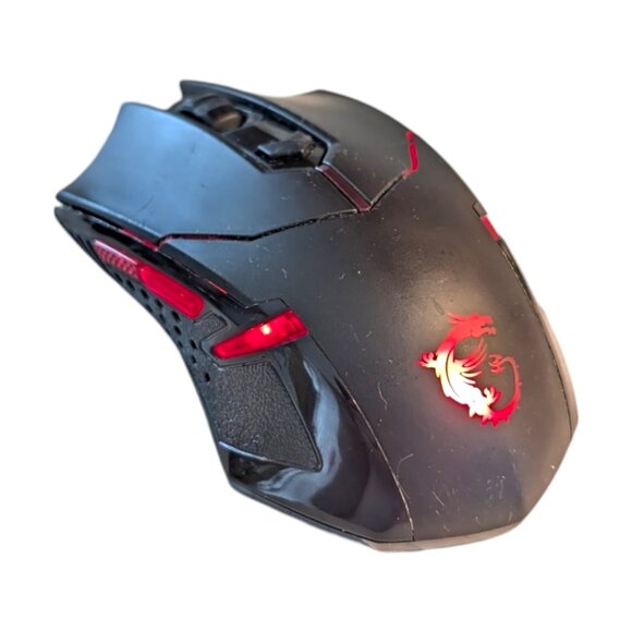 MSI Interceptor DS B1 Gaming Mouse - Red LED 5-Button - Tested Working - Picture 1 of 8